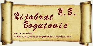 Mijobrat Bogutović vizit kartica